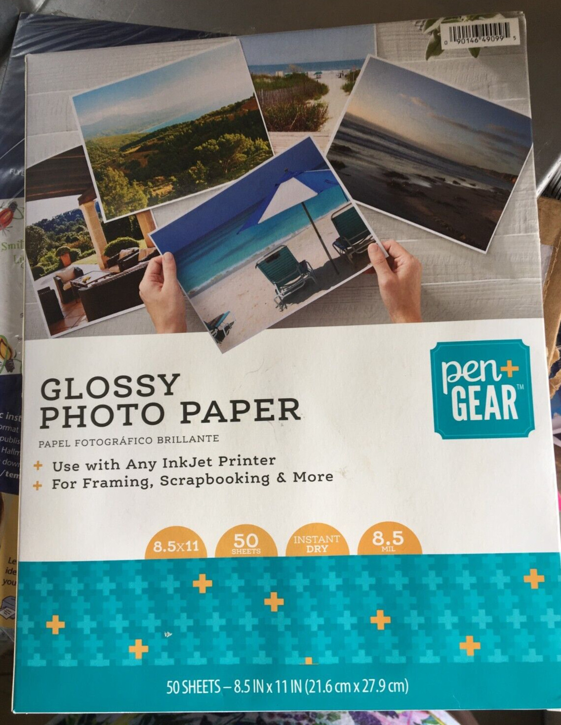 Pen Gear Glossy Photo Paper 50 Sheets For Inkjet Printer Scrapbooking & More New