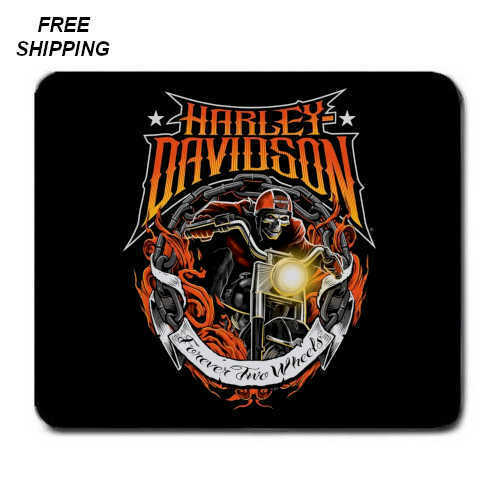 Harley Davidson, Forever two wheels, Birthday, Gift, Mouse Pad, Non-Slip, USA