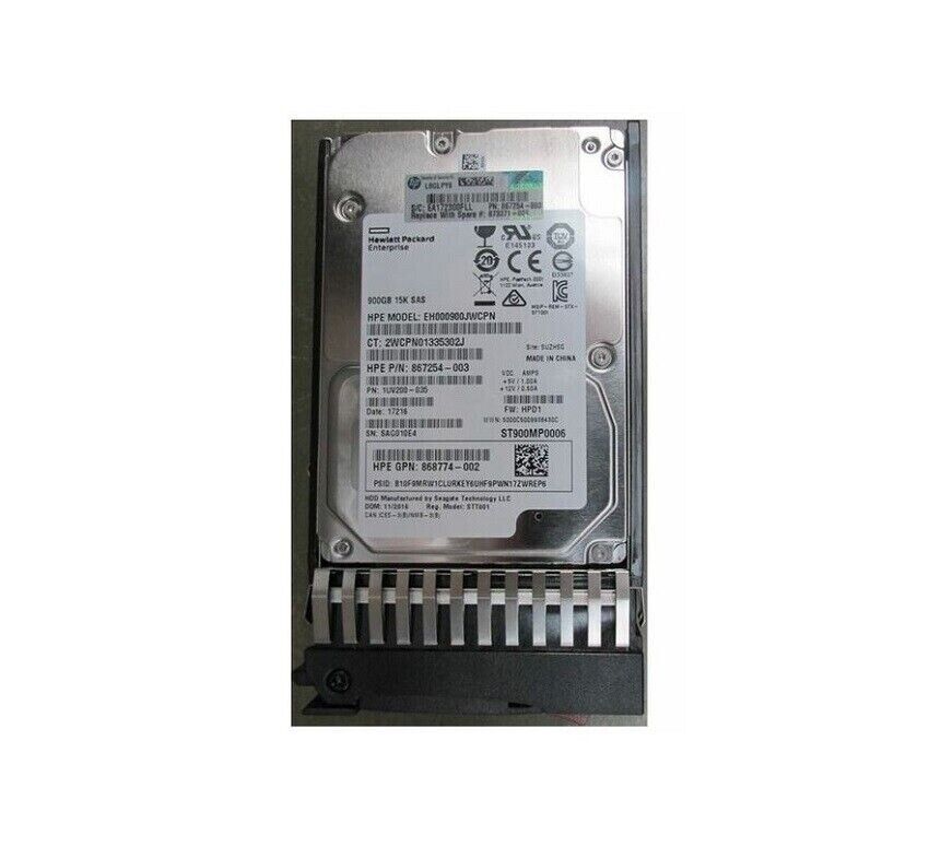NEW HPE Q1H47A 873371-001 MSA 900GB 12G SAS 15K 2.5IN ENTERPRISE HDD Hard Drive