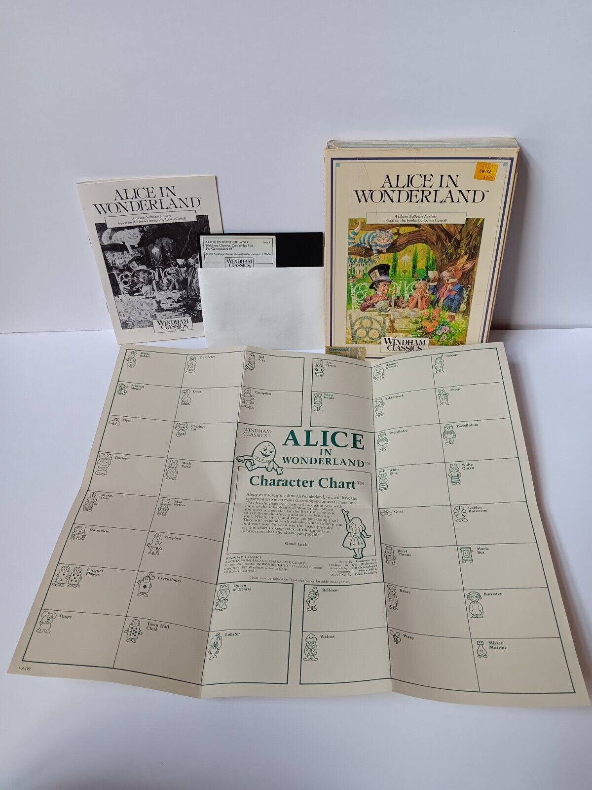 Commodore 64 Windham Classics Alice In Wonderland Computer Game Tested Works