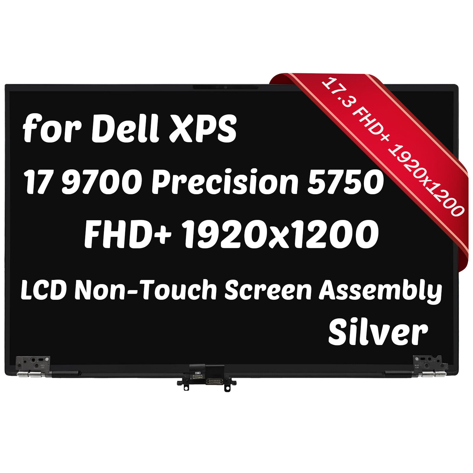 LCD Non-Touch Screen Assembly Silver 17.3