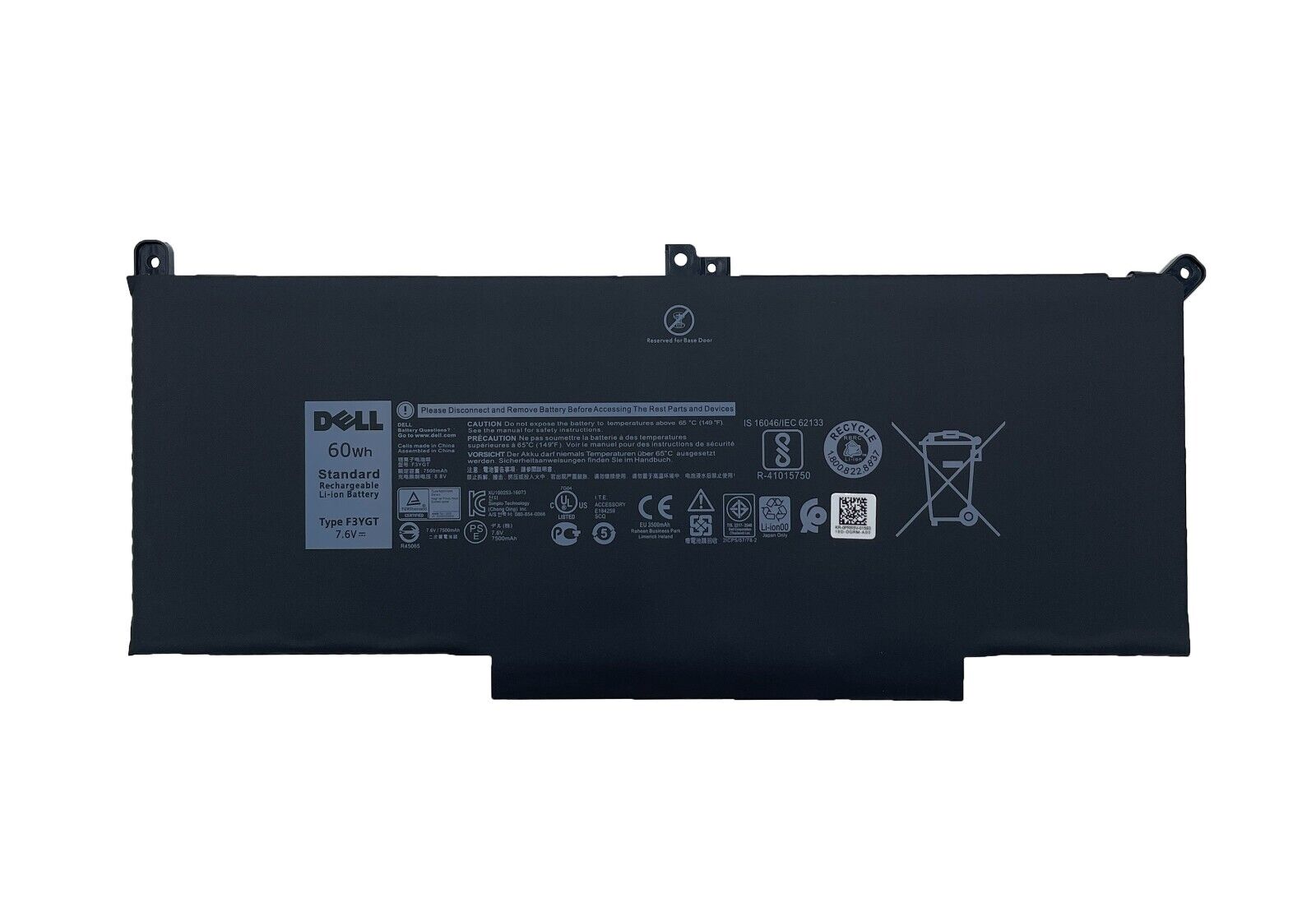 NEW OEM 60Wh F3YGT Battery For Dell Latitude 12 13 14 E7280 E7480 7480 7490 7380