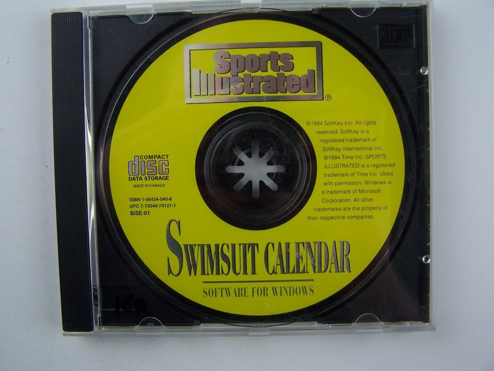 Sports Illustrated Swimsuit Calendar 1994 CD Rom Only ~RARE