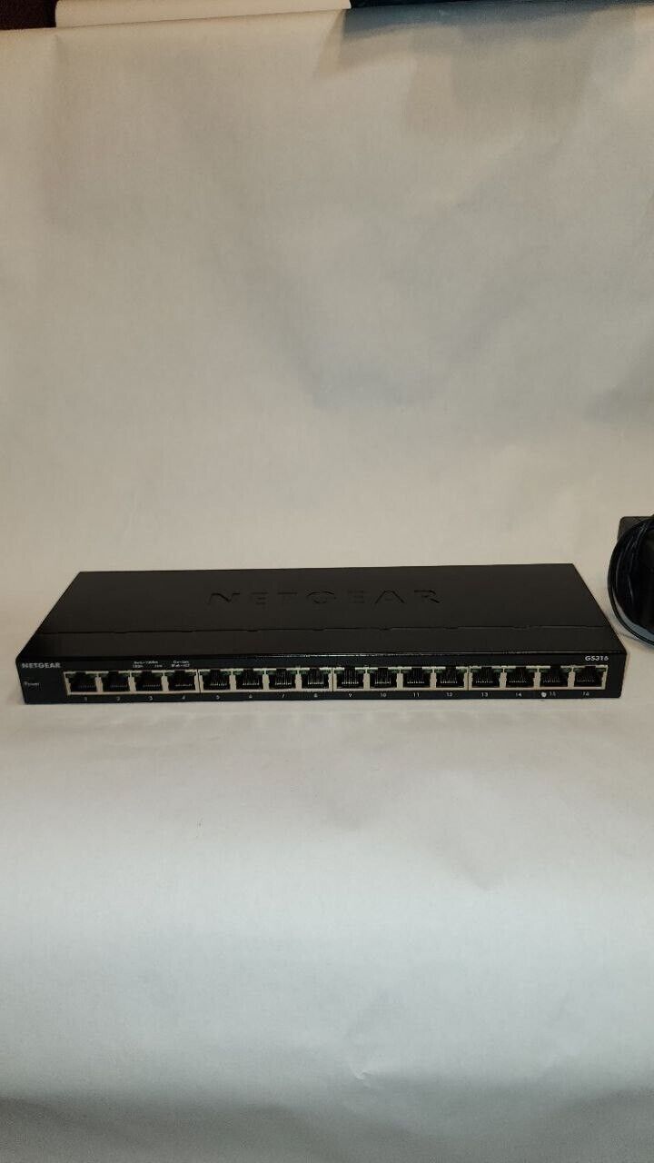 NETGEAR GS316-100NAS 16 Ports Standalone Ethernet Switch