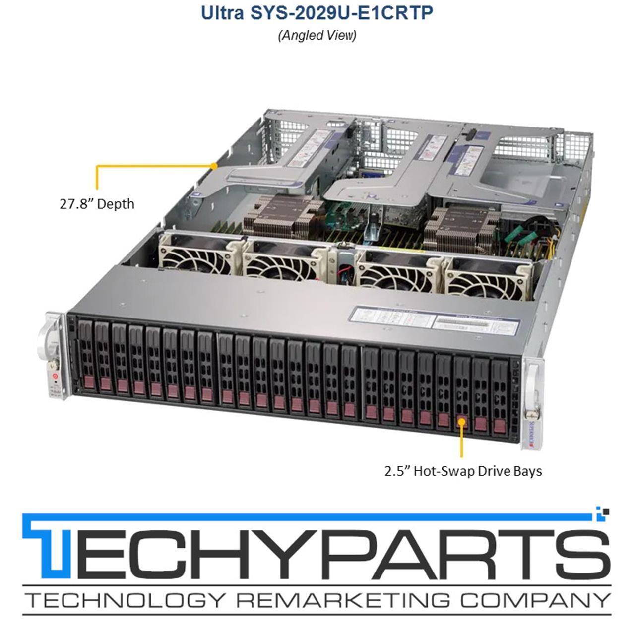 Supermicro SYS-2029U-E1CRTP X11DPU 2x Xeon Gold 6126 192GB RAM SAS3 2U Server