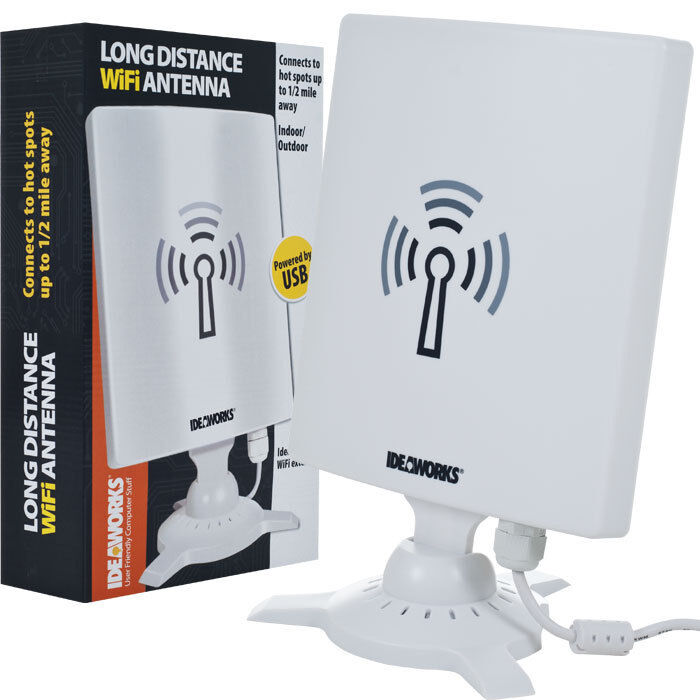 WiFi Antenna Long Distance booster Wireless up to 1/2 .5 Mile Away Hot Spots USB