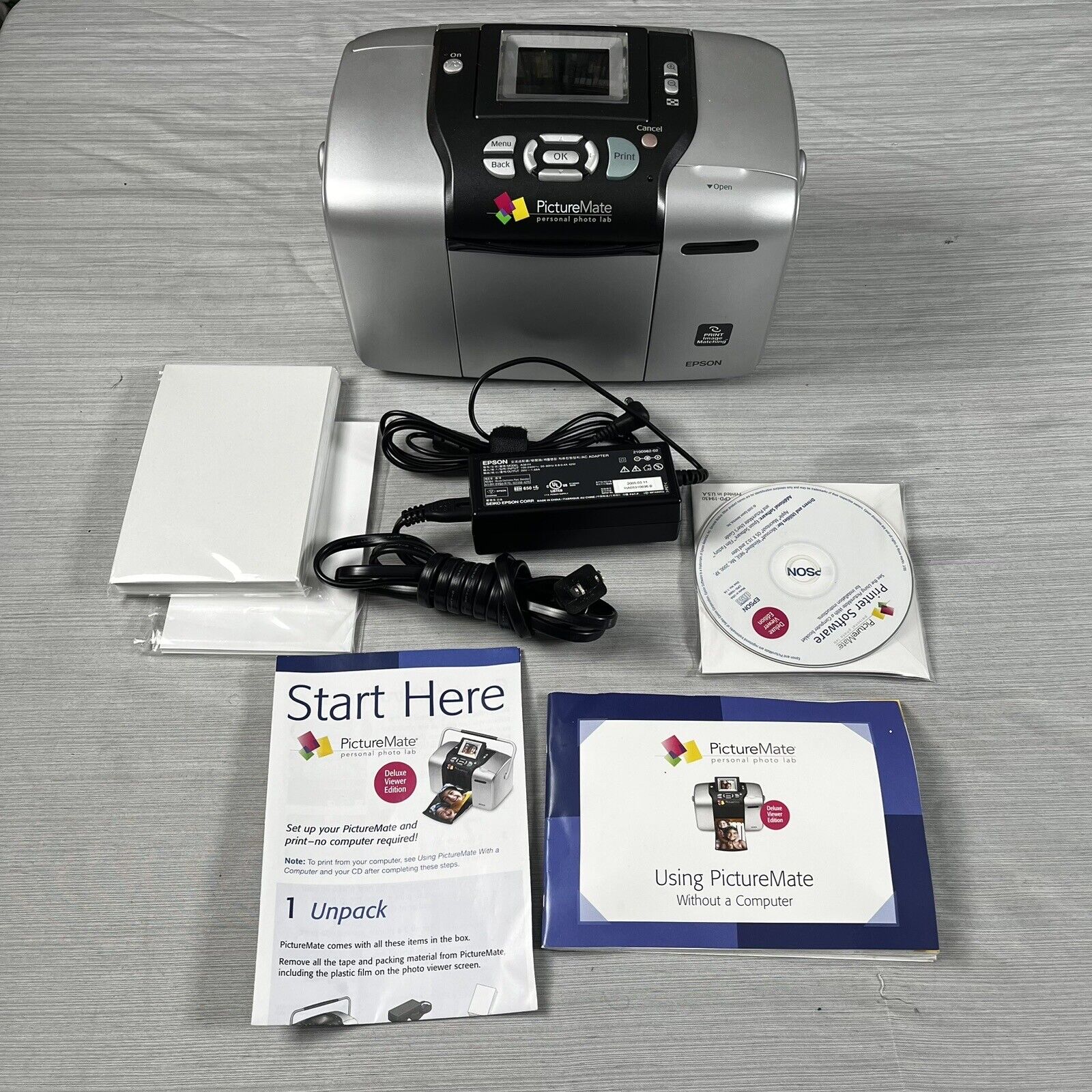 Epson B351A PictureMate Deluxe Picture Mate 500 Personal Photo Lab Printer
