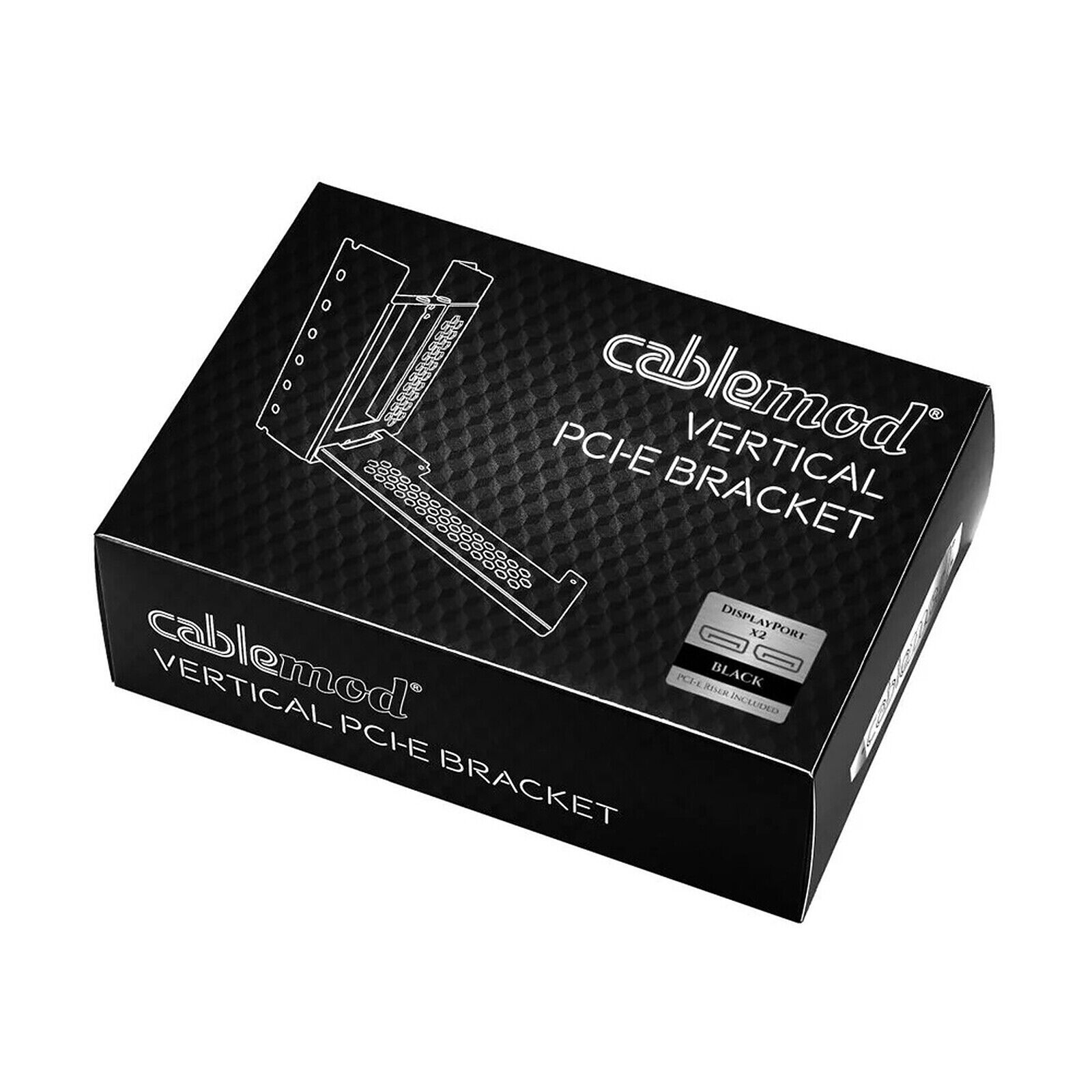 CableMod Vertical PCI-e Bracket (Black, 2 x DisplayPort)