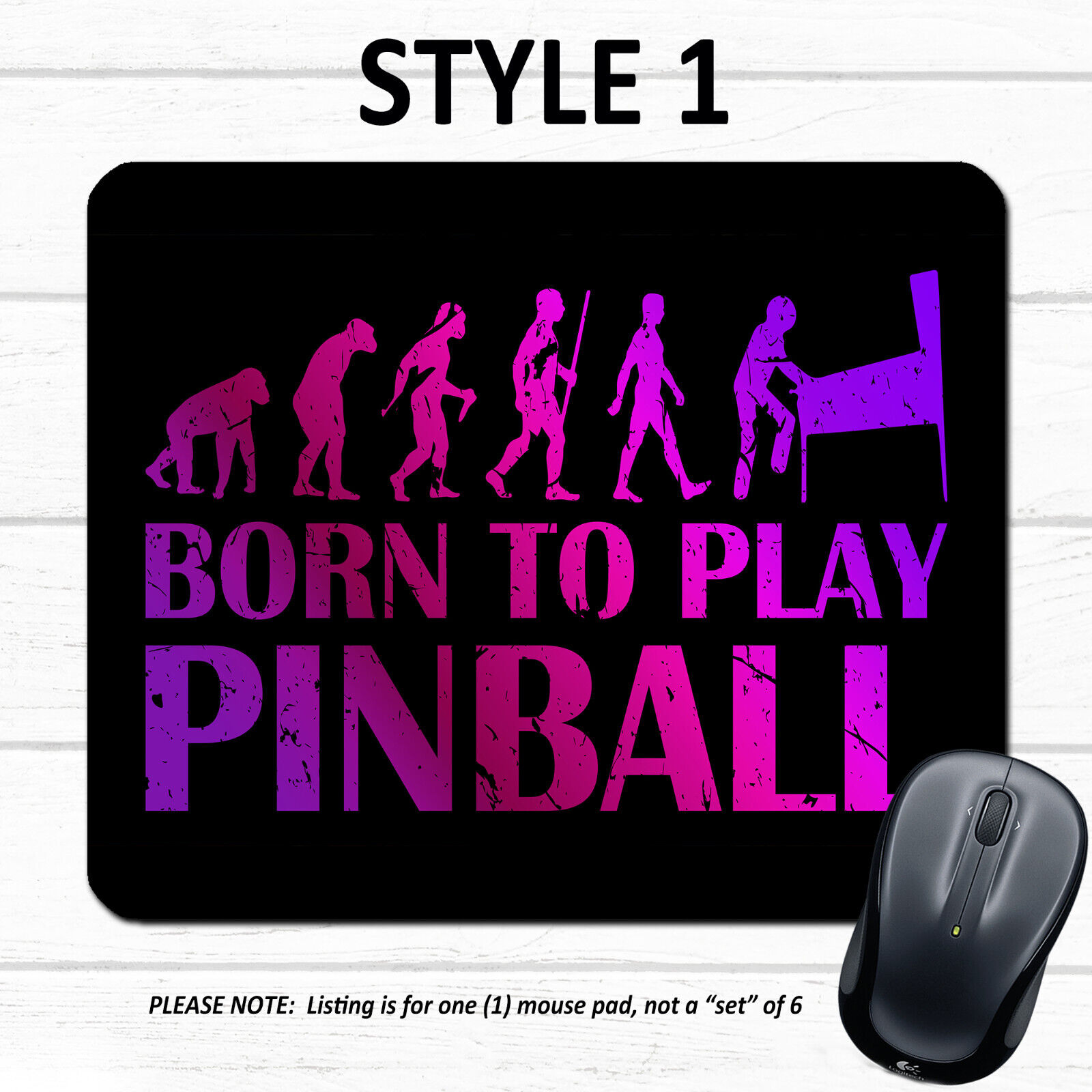 Pinball Player #5 - Mouse Pad - Pinball Wizard Pins Retro Arcade Mousepad Gift