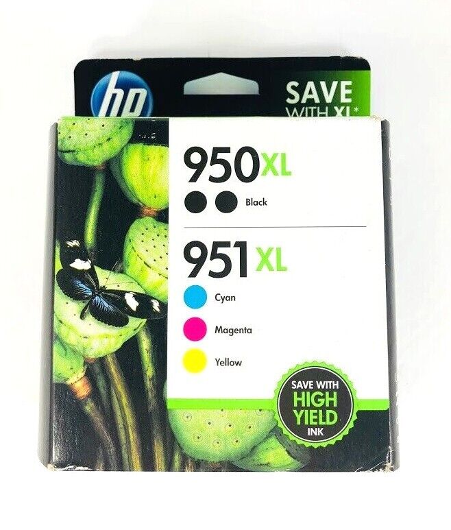 5-PACK HP GENUINE 950XL Black & 951XL Color Ink OFFICEJET PRO 8630 SEALED Box