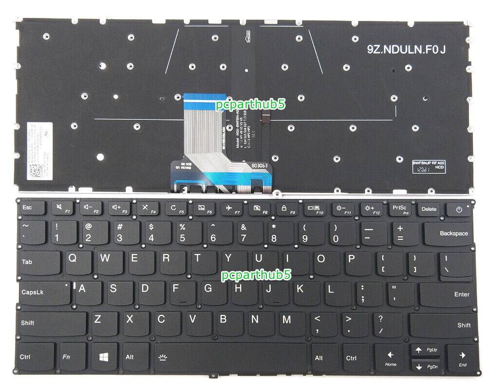 New Lenovo V720-14 V720-14IKB V720-14-ISE 7000-13 Keyboard US Black With Backlit