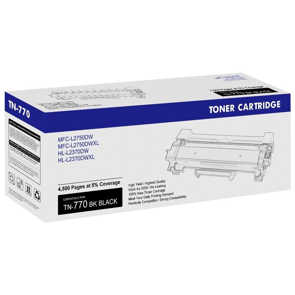 For Brother TN770 Super High Yield Black Toner Cartridge BRAND NEW