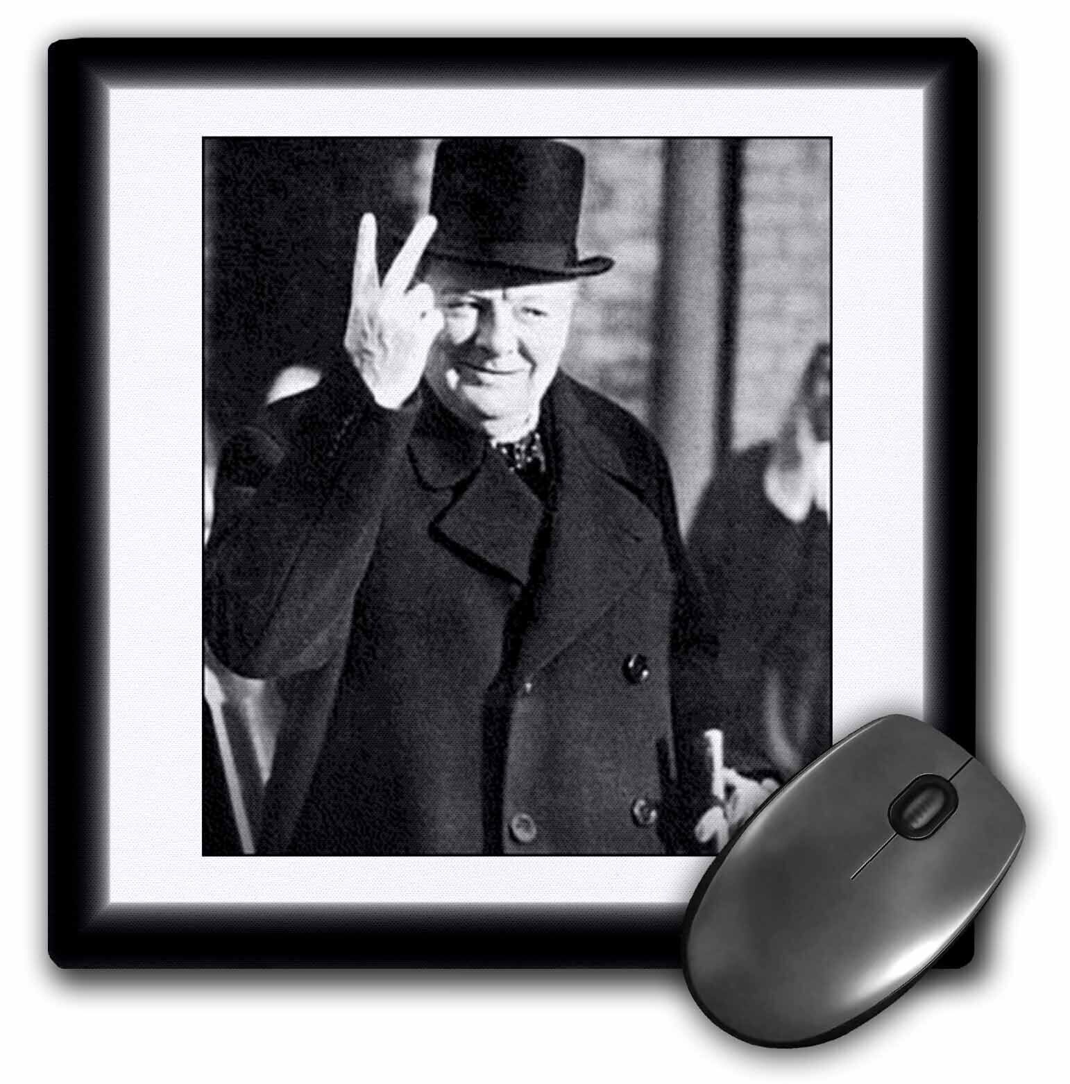 3dRose Vintage Photo Of Winston Churchill.jpg MousePad