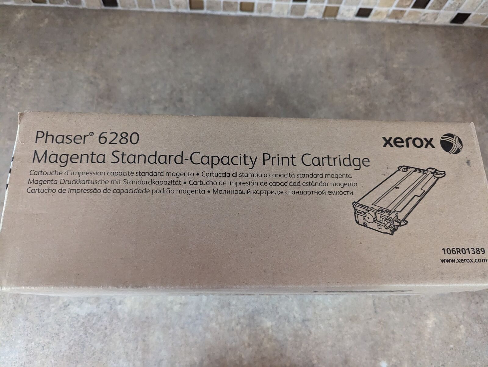 GENUINE XEROX PHASER 6280 MAGENTA 106R01389 STNDARD CAPACI PRINT CARTRIDGE NT-8
