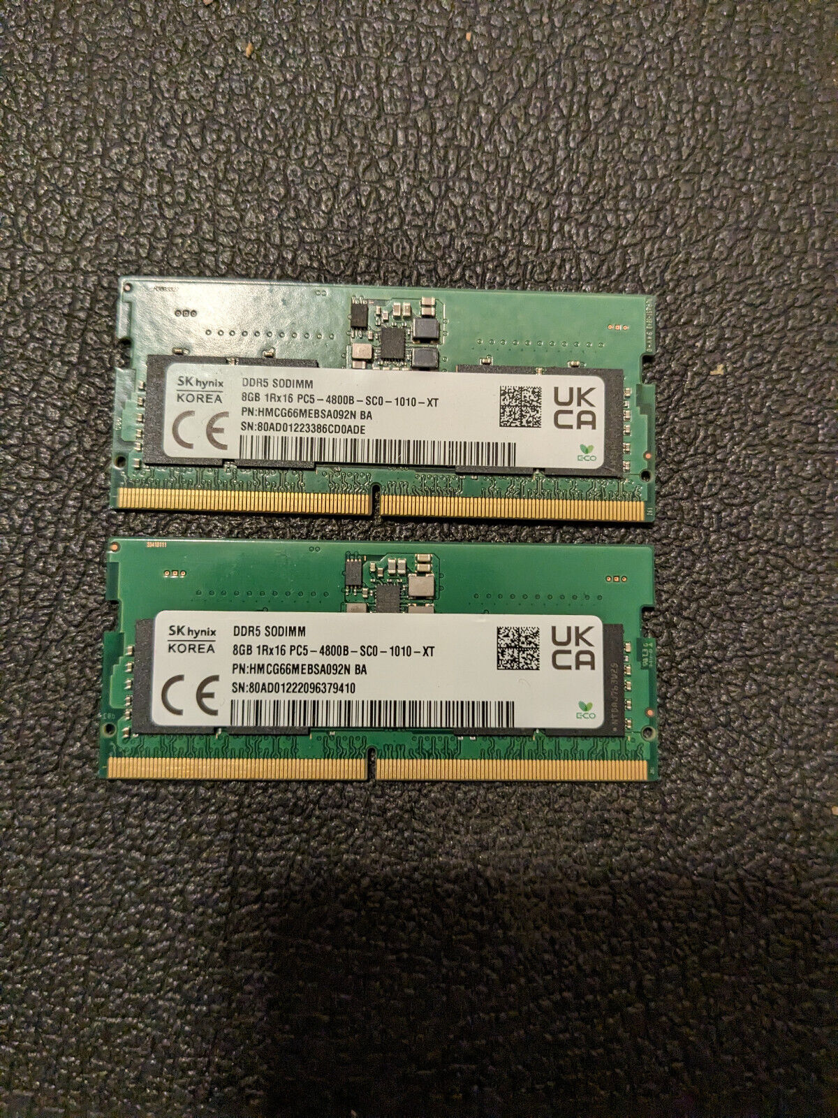 NEW PULL SK Hynix 16GB Kit(2x8GB) PC5-4800B DDR5 SODIMM Memory-HMCG66MEBSA092N B