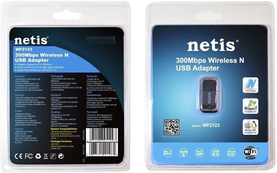 NEW Netis 300Mbps USB Wireless Wi-Fi Adapter