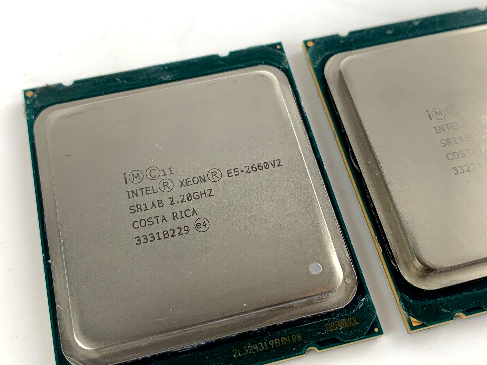 Pair of Intel Xeon E5-2660 V2 CPU 2.2GHz 10-Core 20-Thread LGA2011 95W