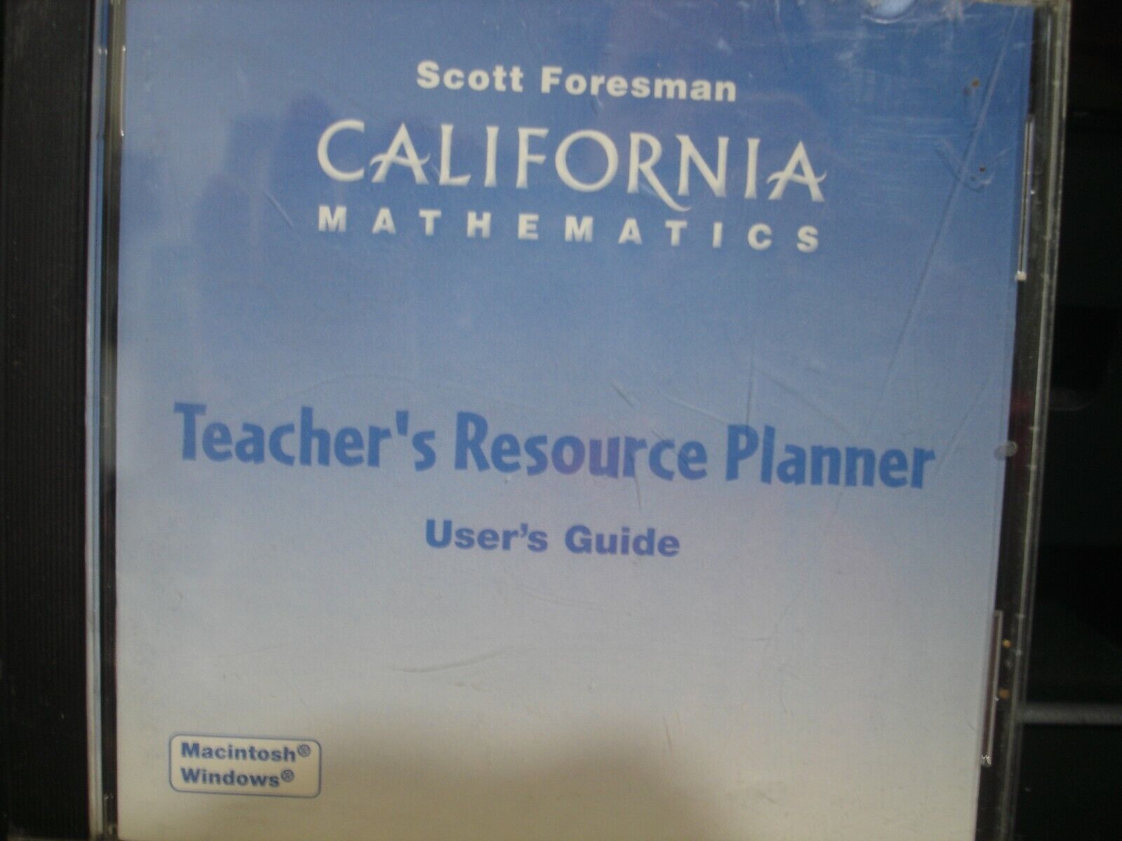 Scott Foresman California Mathematics: Teacher's Resource Planner Grade 6 PC CD