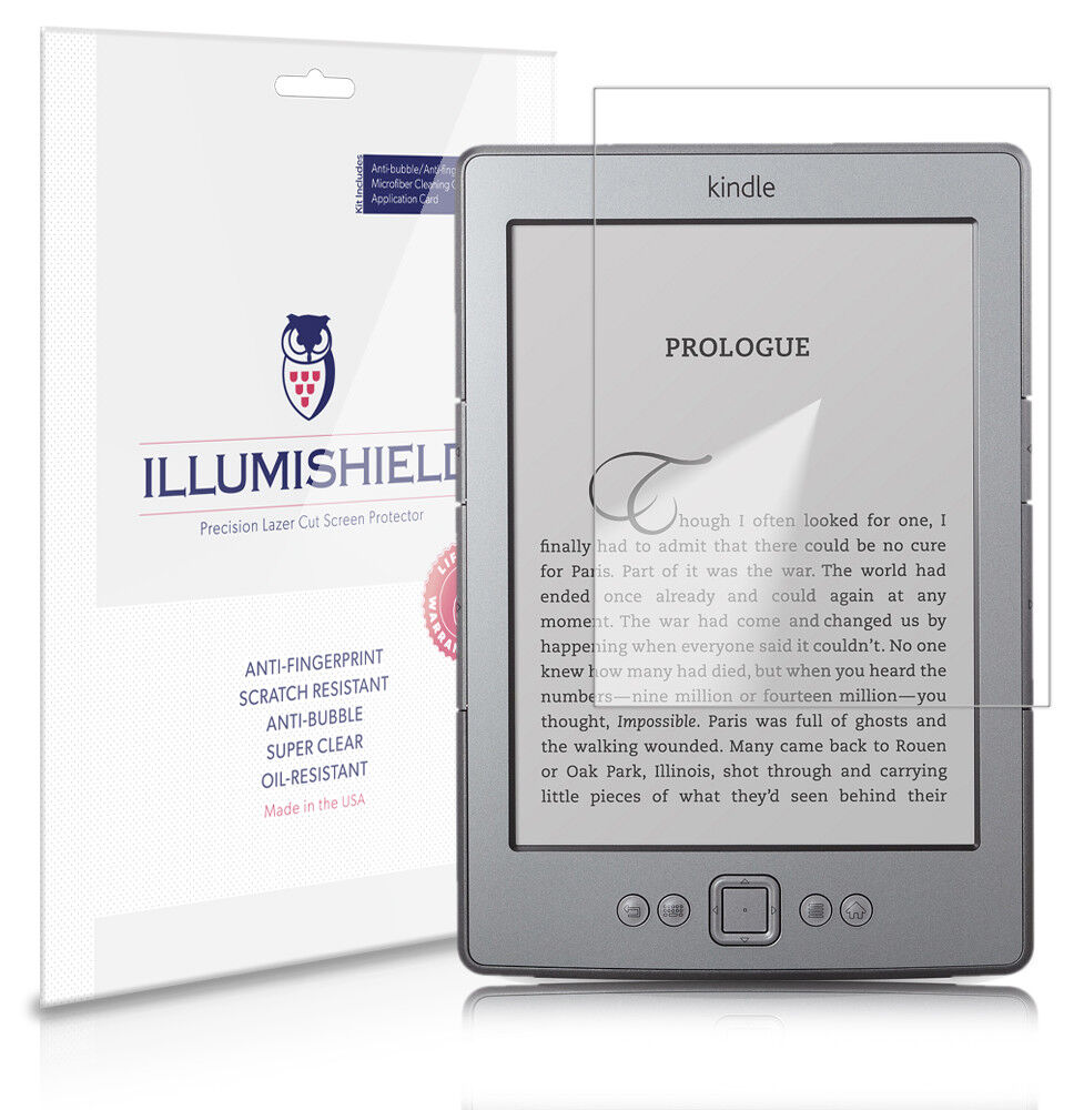 iLLumiShield Anti-Bubble/Print Screen Protector 3x for Amazon Kindle Touch 3G