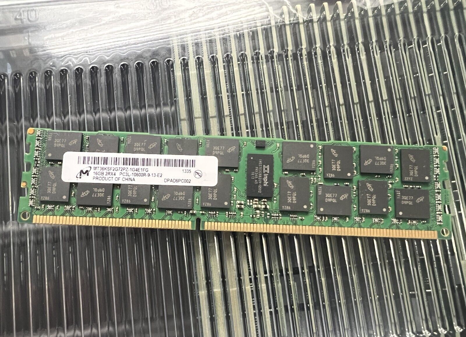 LOT Of 80  Micron 16GB 2Rx4 PC3L 10600R Server Memory