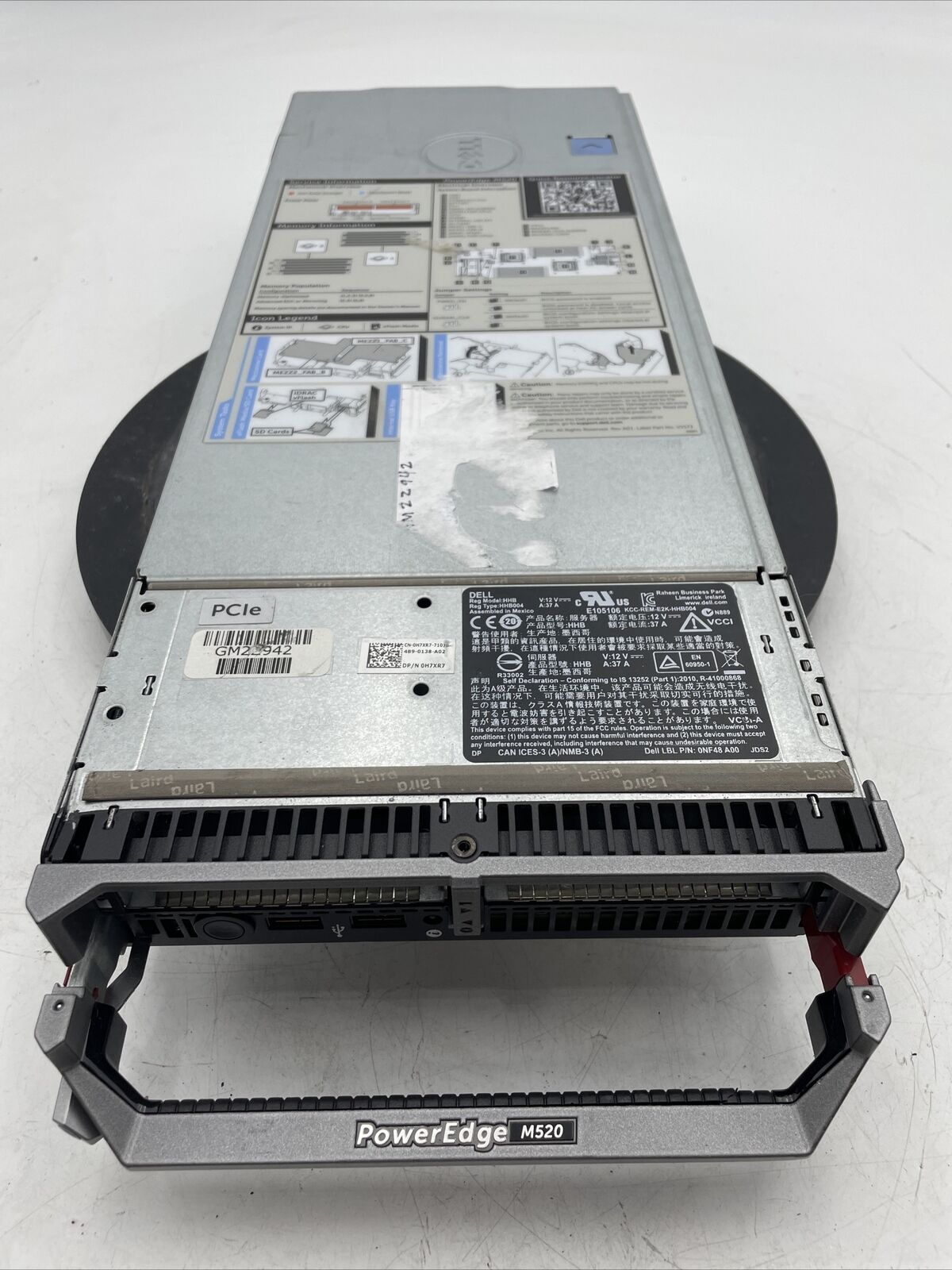 Dell PowerEdge M520 Blade Server Barebones 2x Heatsinks No RAM MW4F1