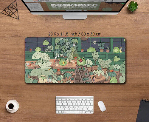 Desk Mat Large Gaming Mousepad Xxl Cute Mouse Pad Anime Aesthetic Plant Nature