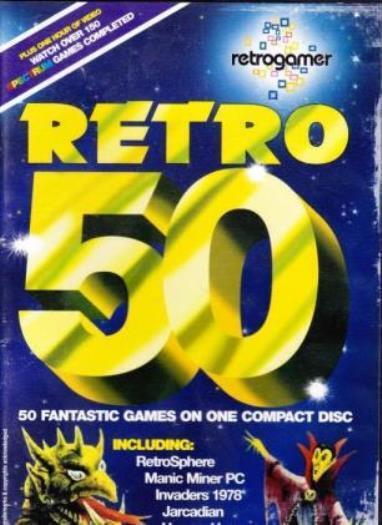 Retro Gamer: Retro 50 Issue 7 PC CD collection of classic games old Spectrum
