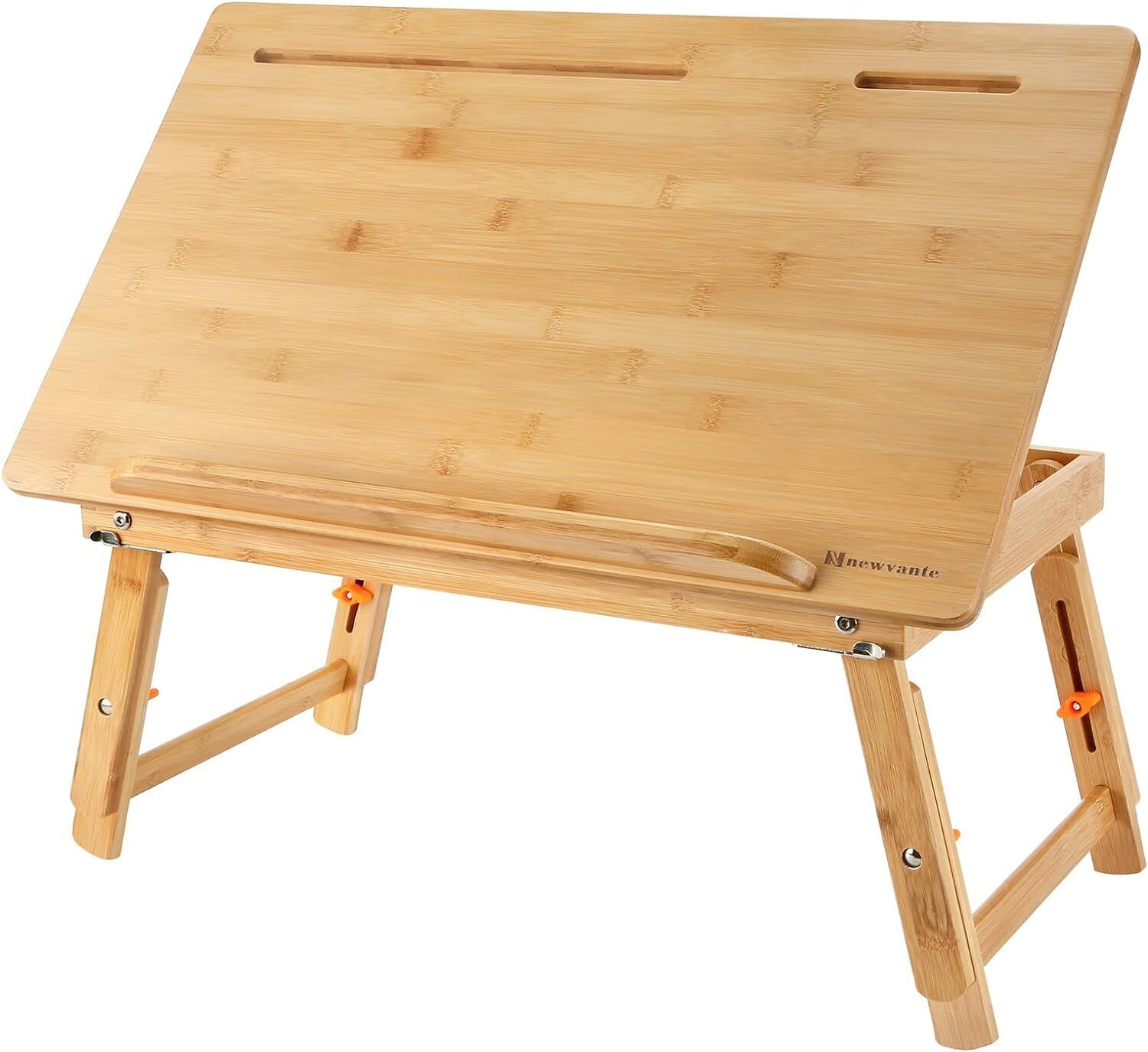 Drawing Table Nnewvante Laptop Desk Adjustable Drafting 23.6inch, Bamboo 