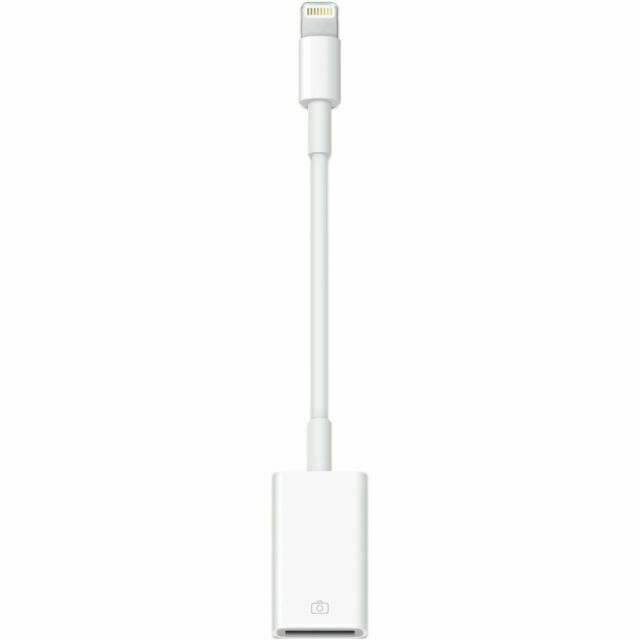 Apple Lightning to USB Camera Adapter MD821AM/A White No Box