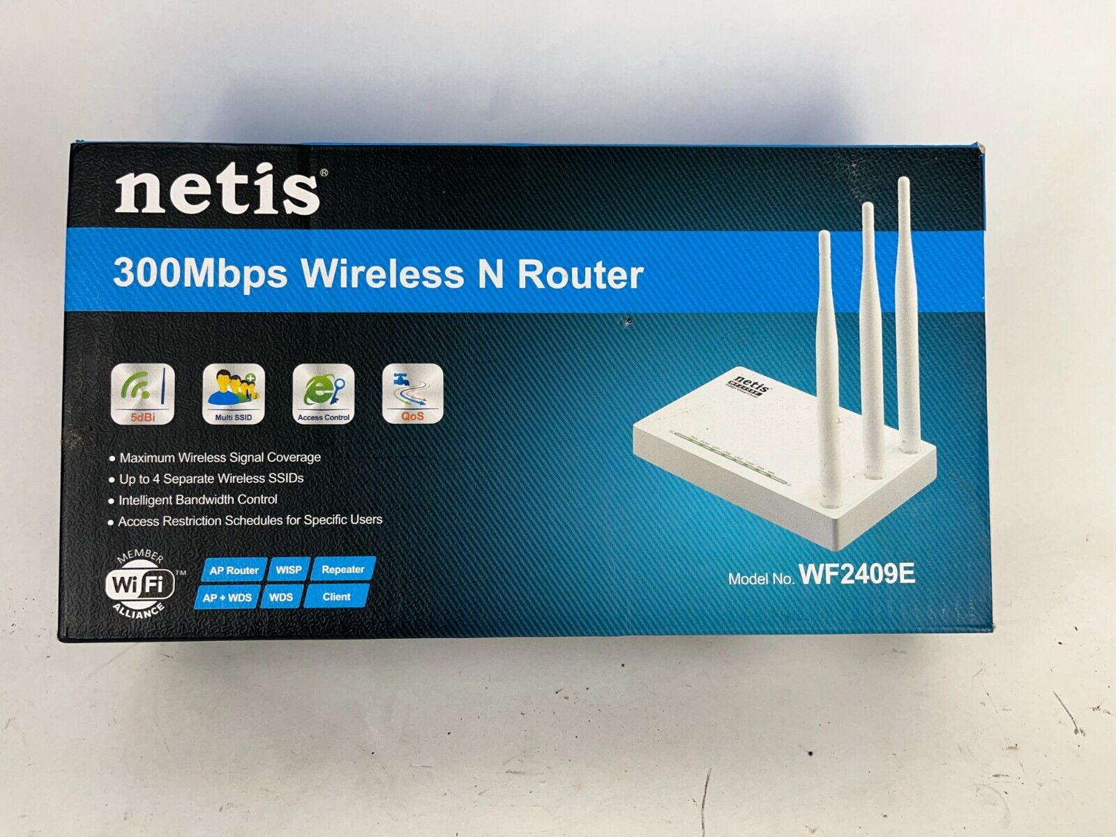 Netis WF2409E 300Mbps High-Speed Wireless N Router  new bxrs