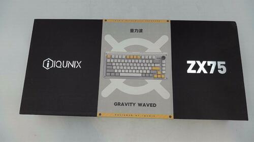 iQunix ZX75 Gravity Wave 75% RGB Mechanical Keyboard with Volume Knob, 81 Keys