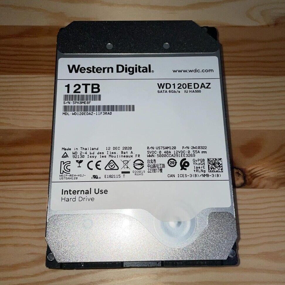 NEW Western Digital 12TB White Helium NAS WD120EDAZ 512MB 3.5\