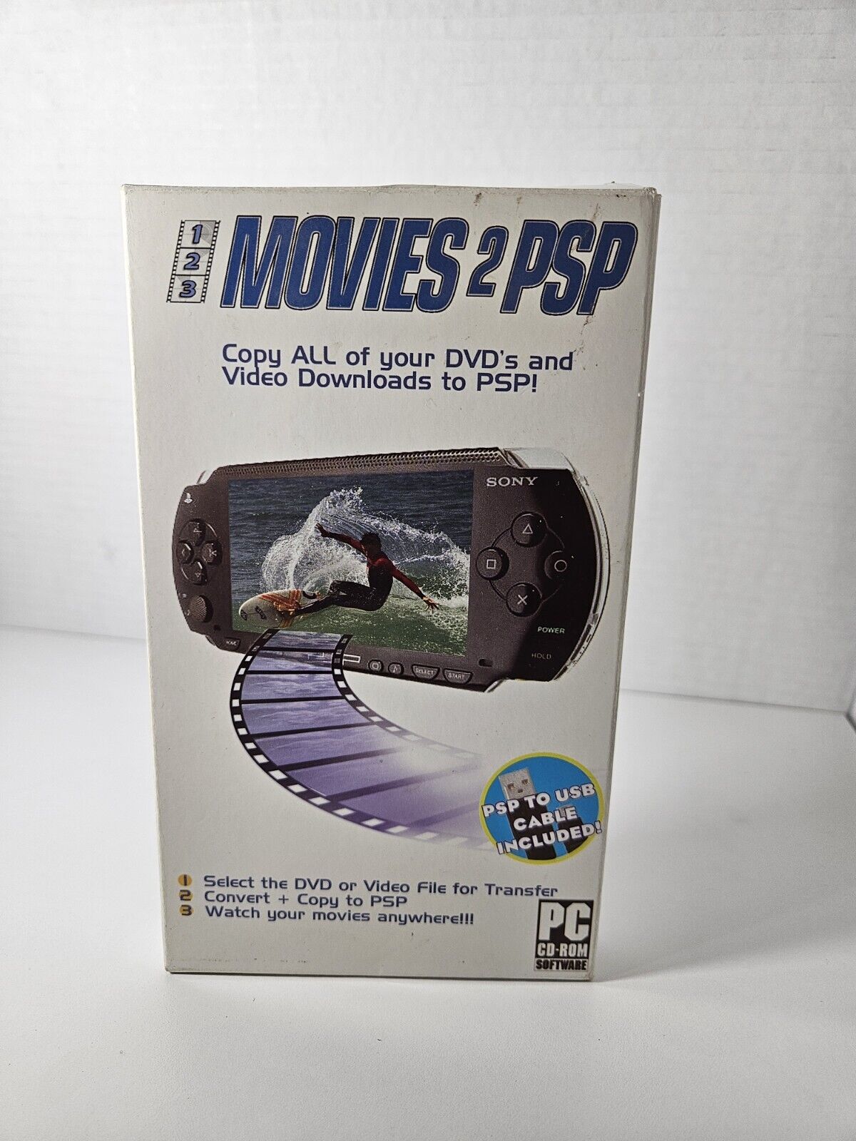 Movies 2 PSP Software PC CD-ROM | Cable + CD Included | Open Box