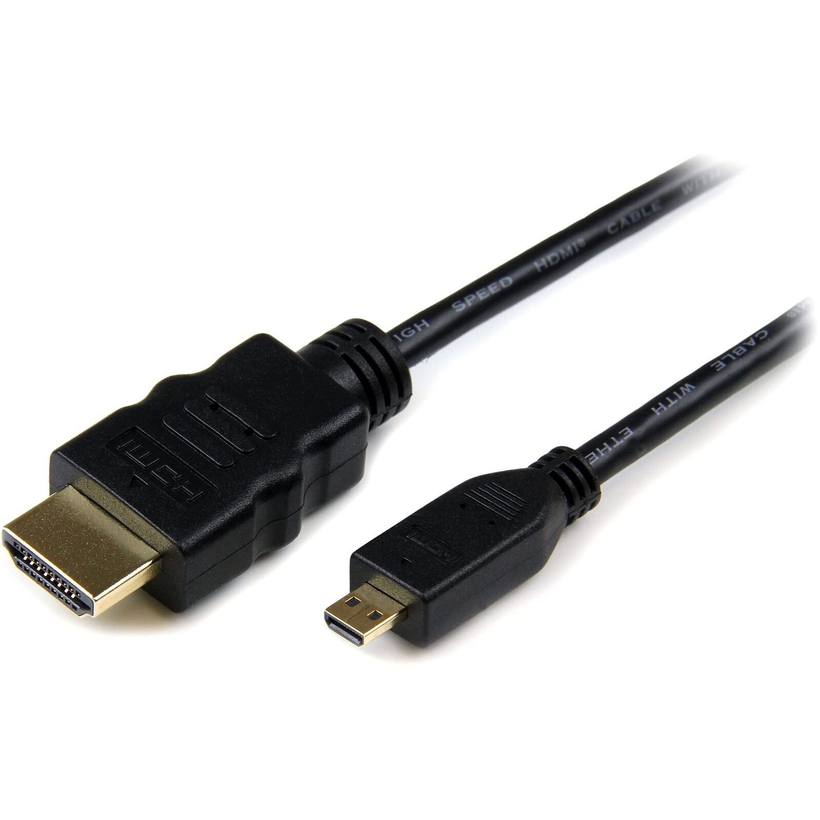 StarTech.com 2m Micro HDMI to HDMI Cable with Ethernet - 4K 30Hz Video - Durable