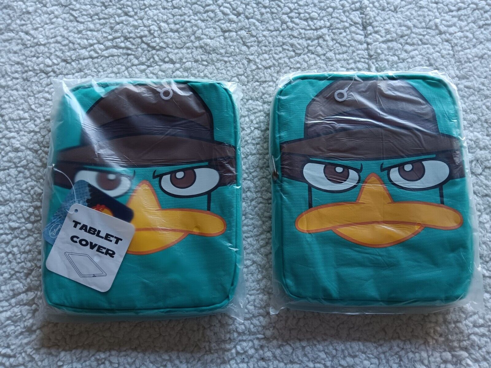 New Phineas And Ferb Perry The Platypus Soft Tablet Case *Lot Of 2*
