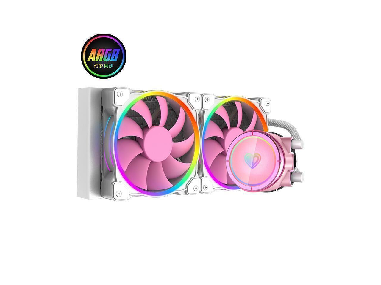 ID-COOLING PINKFLOW 240 CPU Water Cooler 5V Addressable RGB AIO Cooler 240mm