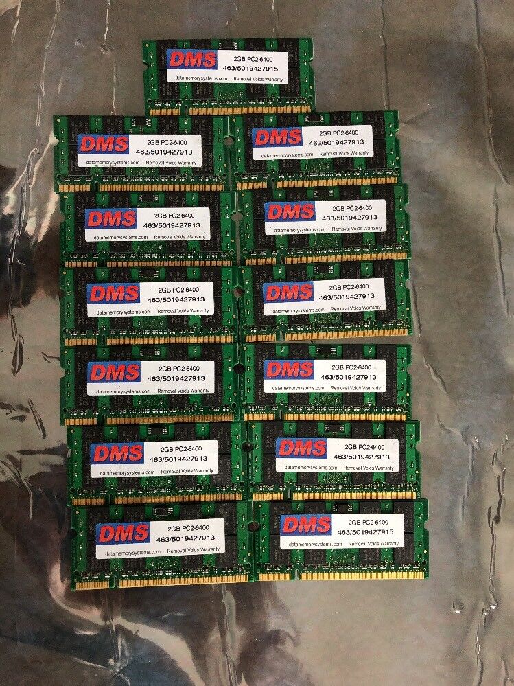DMS 26GB (13X 2GB) PC2-6400 Laptop RAM