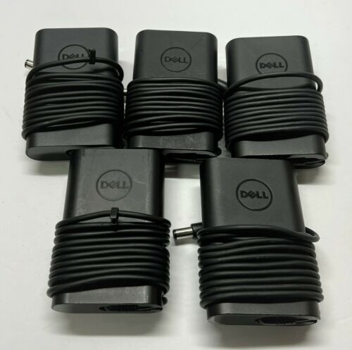 LOT 5 X OEM DELL 65W  0JNKWD 0G4X7T AC Adapter 19.5V 7.4mm LA65NM130 with CORD
