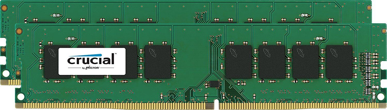 Crucial 8GB Kit 2x 4GB DDR4 2400 Mhz PC4-19200 Desktop Memory DIMM 288-pin RAM