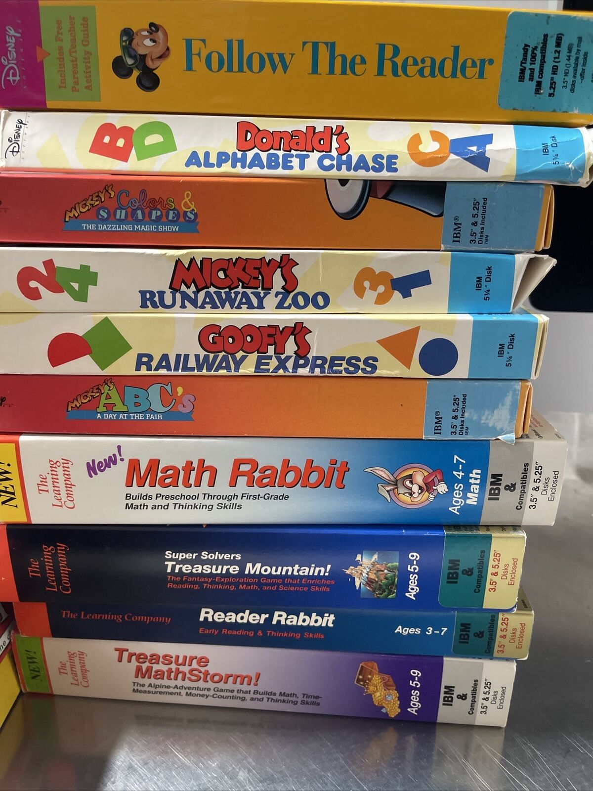 Reader Rabbit's / Goofy/Disney Lot Reading Development Library See Pictures