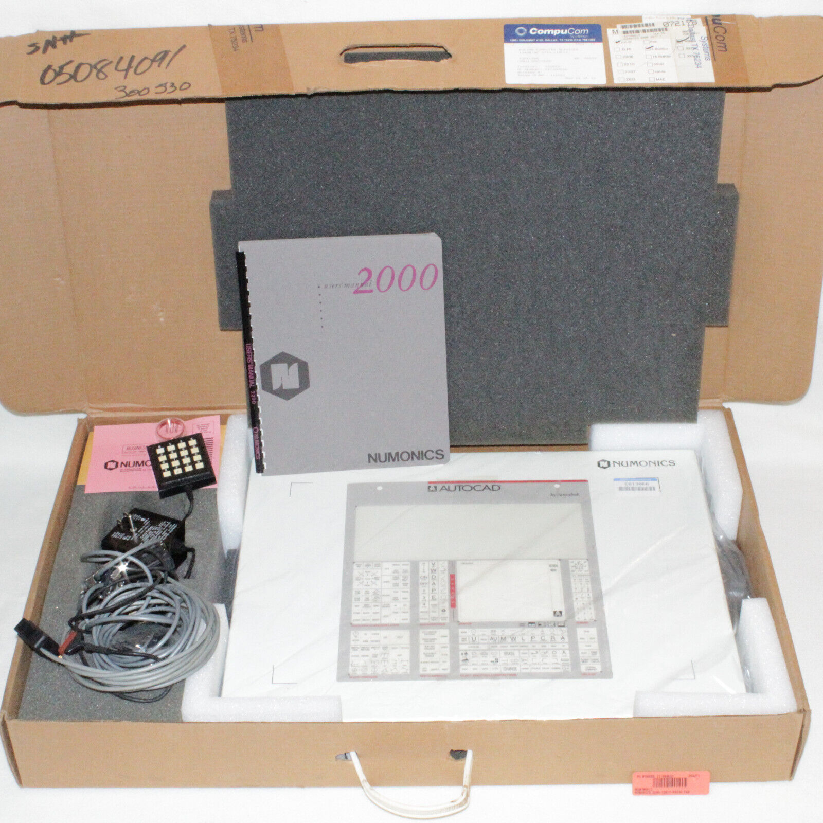 NUMONICS TABLET GRAPHIC DIGITIZER 2200 12”x17” w/ Box, Manual, 16-Button Puck+++