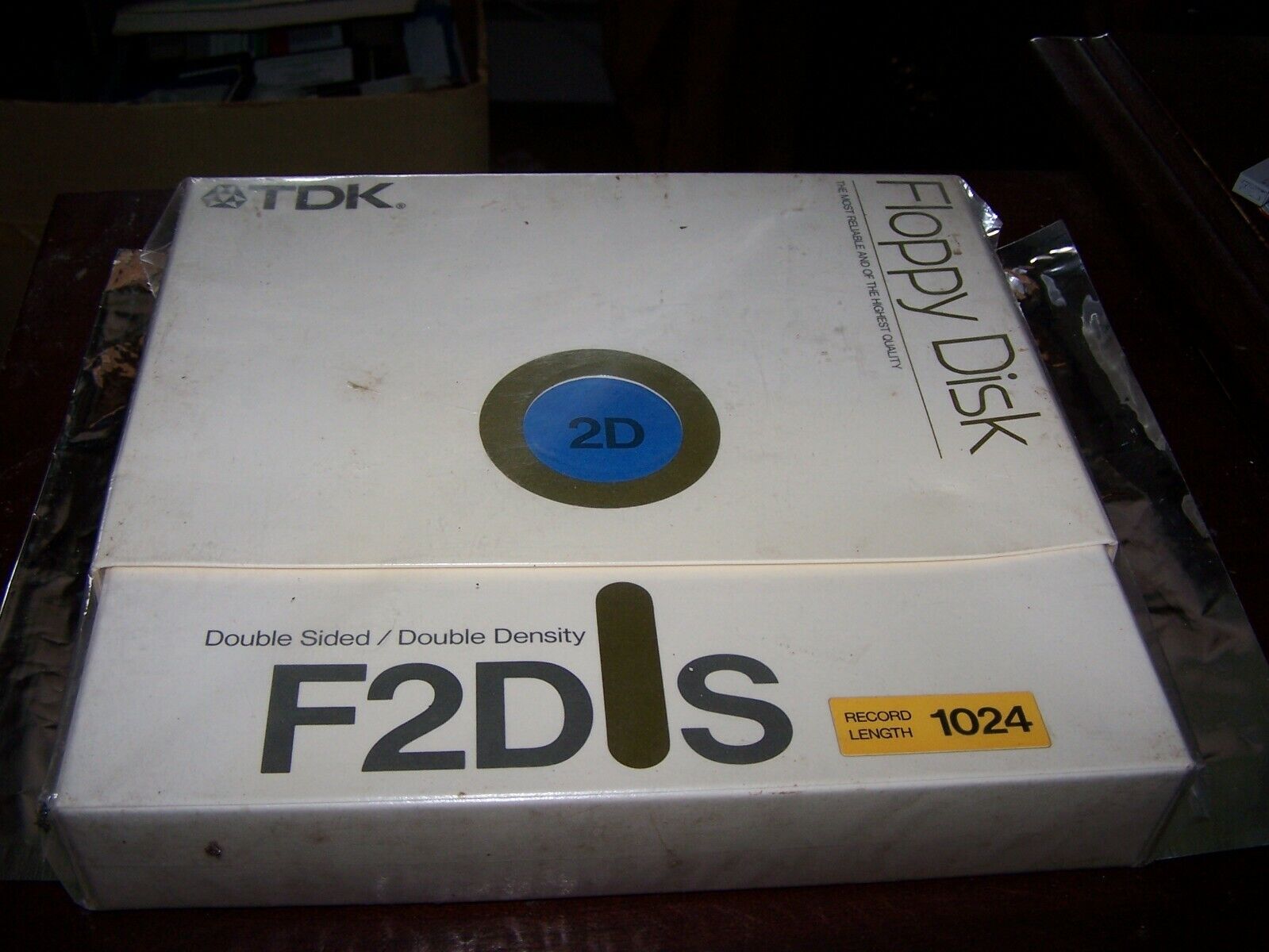 TDK Box of Ten 8 Inch Double Sided Double Density  Disk\'s -New Old Stock Sealed