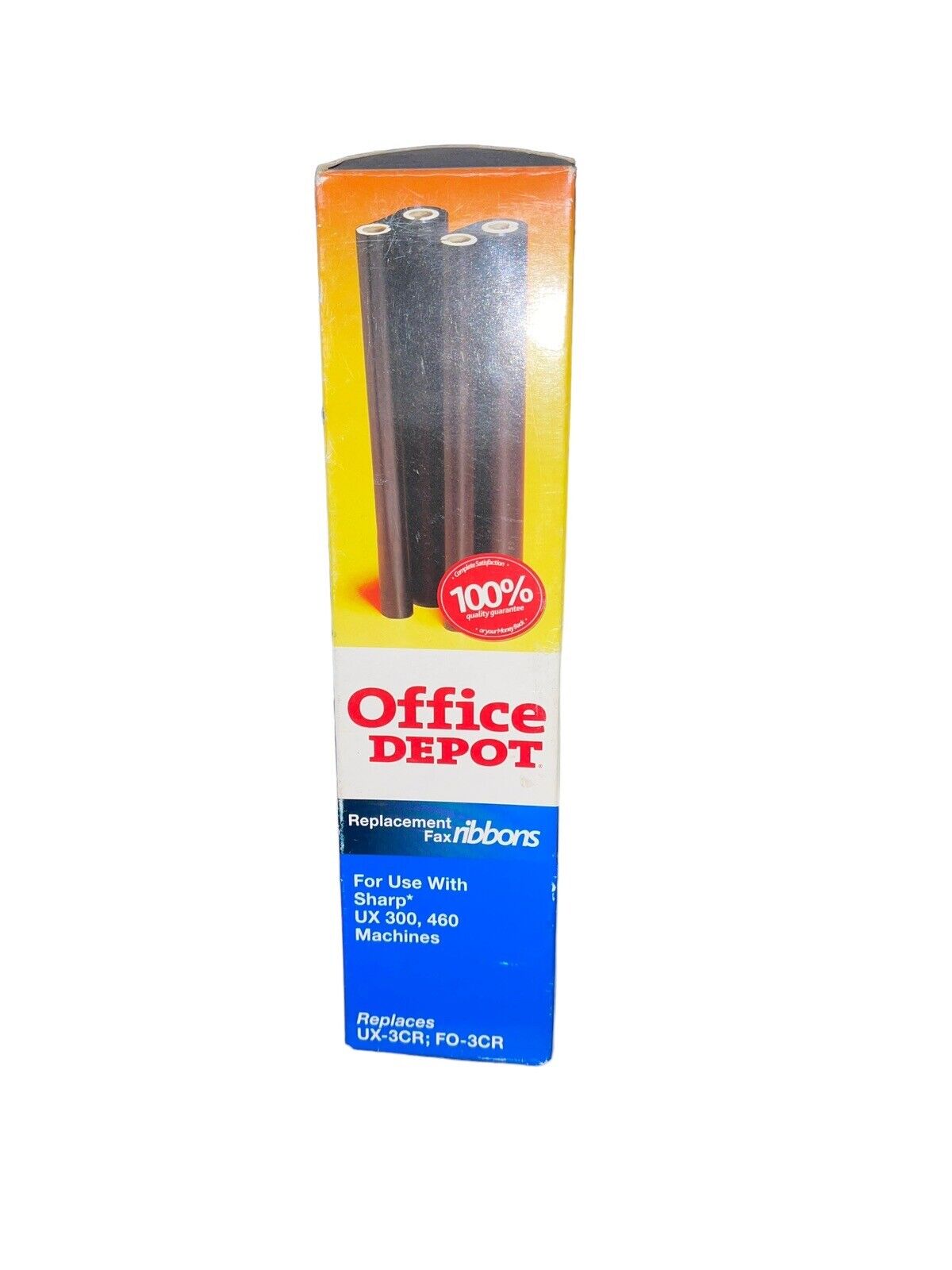 OFFICE DEPOT BLACK REPLACEMENT FAX RIBBONS **Open Box**