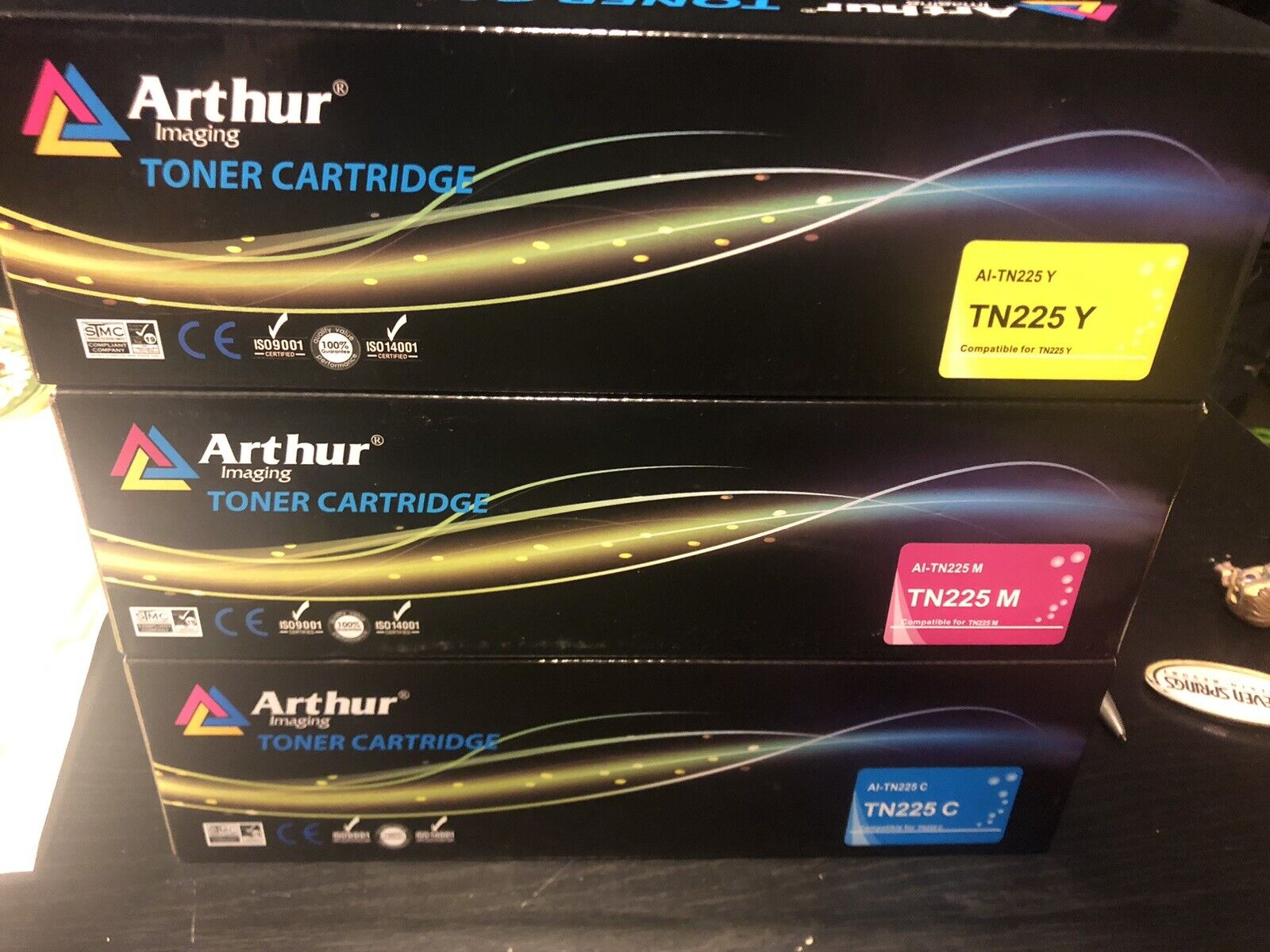New Arthur Imaging Compatible Toner Cartridge Replacement for Brother TN225 Cyan