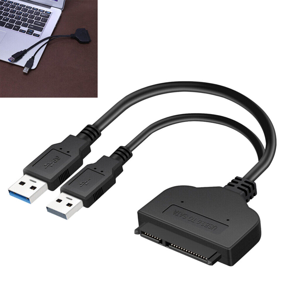  2 In USB Hard Drive Adapter External Lightweight Cable Easy to Line
