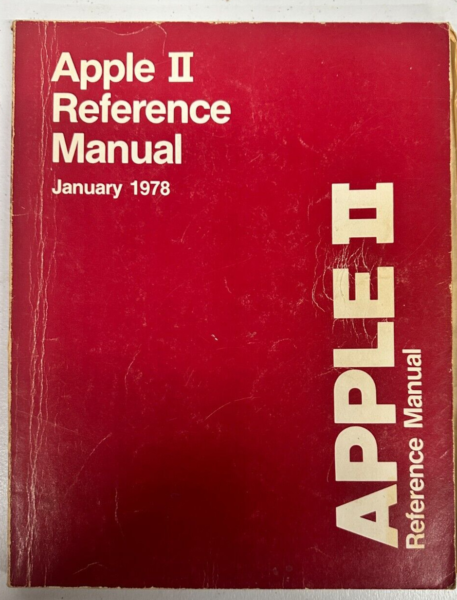 Apple II Reference Manual Red Book January 1978 Original Vintage 030-0004-00