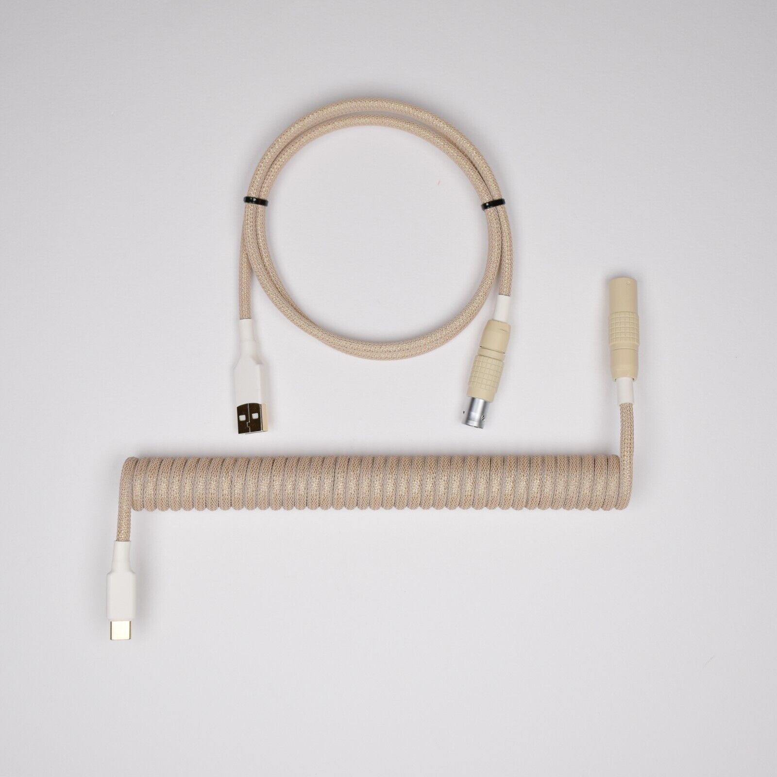 Custom Handmade Coiled Straight USB Keyboard Cable 