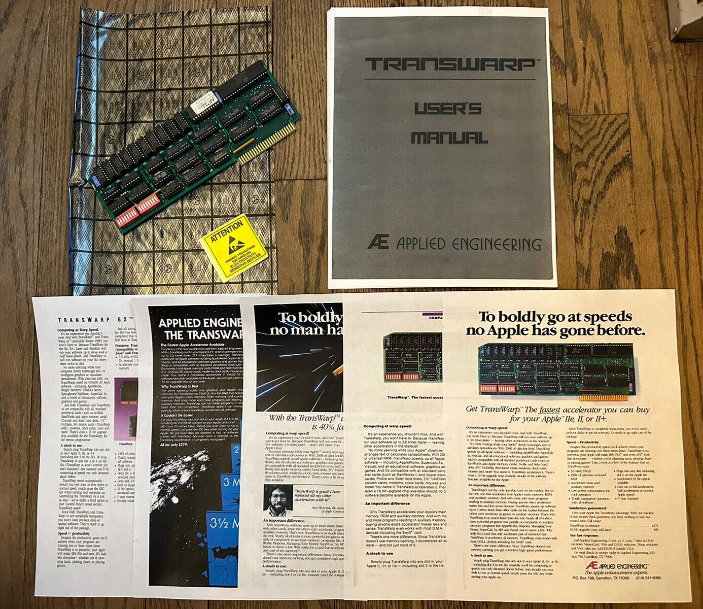 Vintage Apple II+ IIe Computer Transwarp By Applied Engineering *Works GR8*
