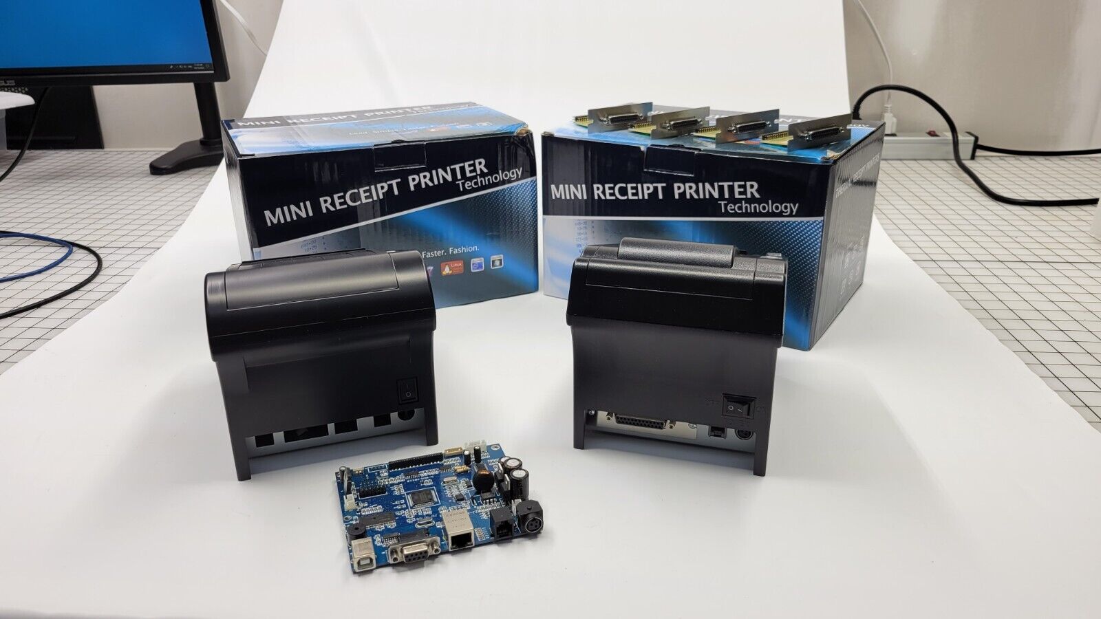 Bundle of 3 OCOM OCPP 802 Printers, 1 kit of parts for OCPP 806