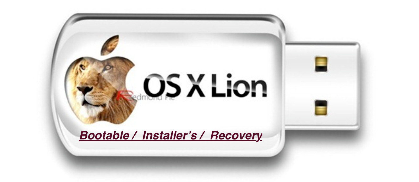 OS X 10.7 Lion Installer Bootable USB Recovery Upgrade Reinstall Service Mac